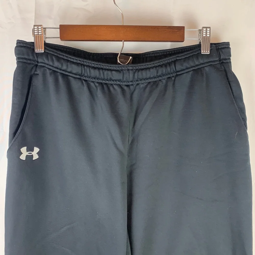 Under Armour‎ Athletic Pants Mens Medium Black Straight Leg 1228334